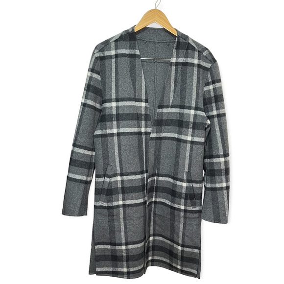 KITH Large Check Reversible Becker
Wool Coat- Charcoal Grey KH1176-105 Small - Picture 3 of 10
